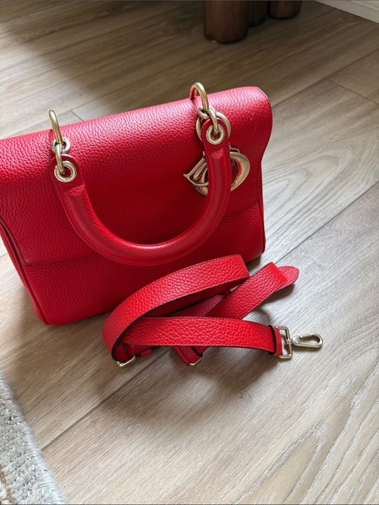 Dior Handbags - Dior ‘ Be Dior ‘Red Leather Top-Handle Women’s Bag with Detachable